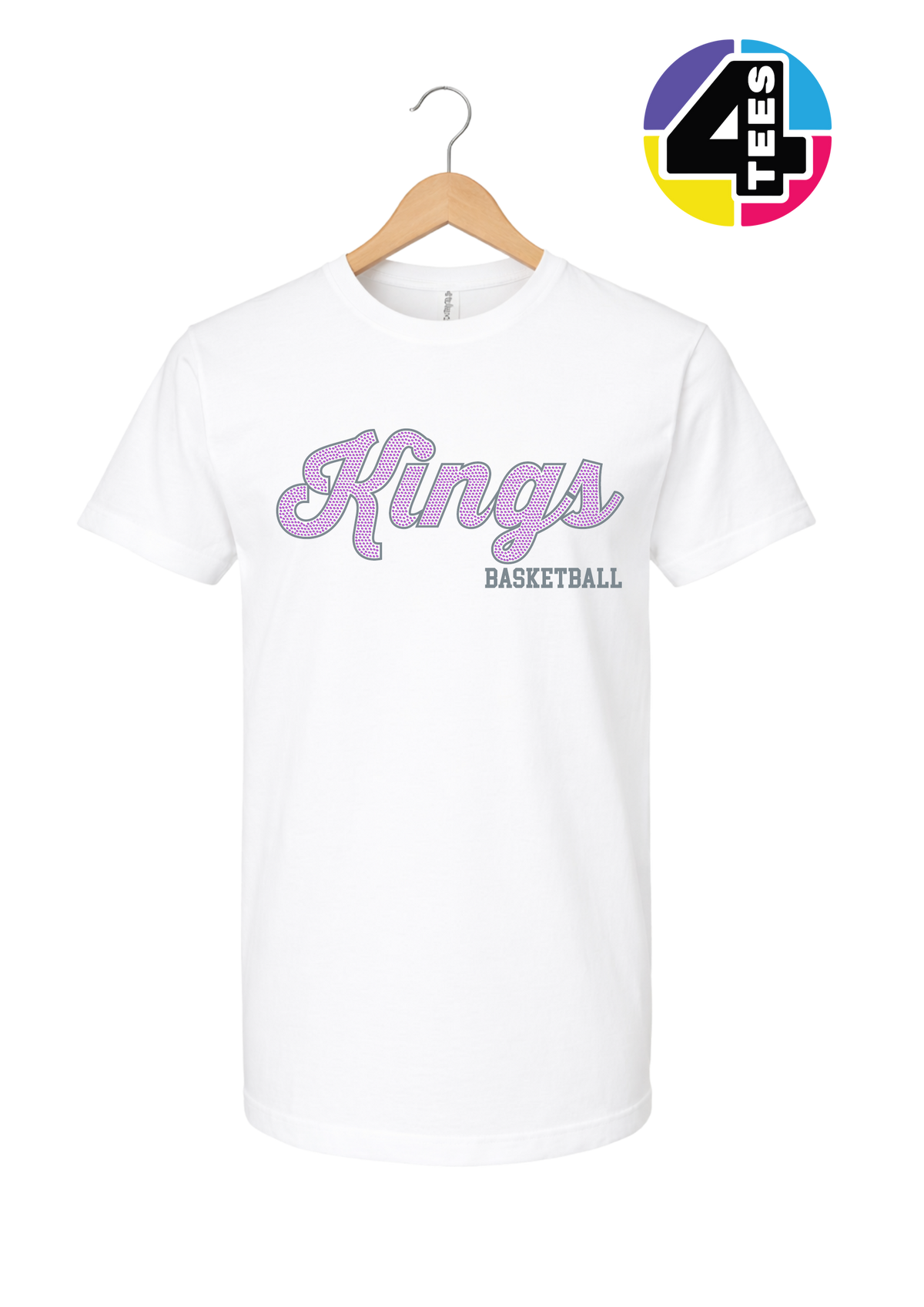 Kings Spangle Basketball Tee