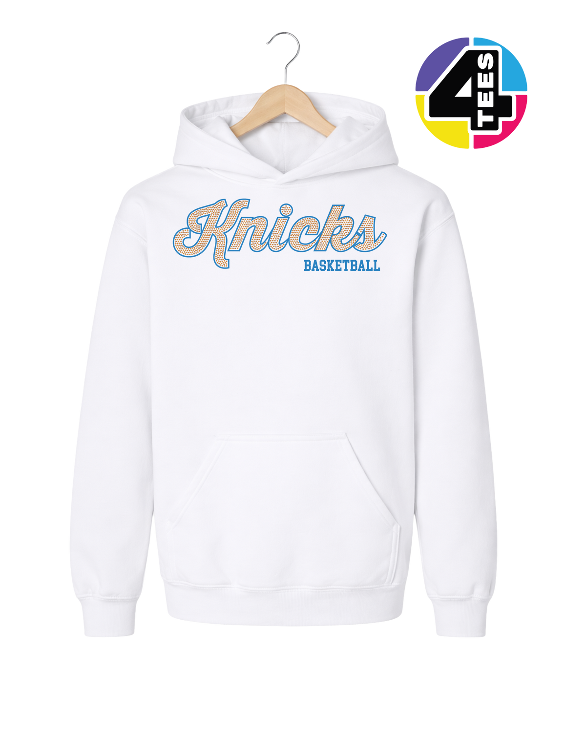 Knicks Spangle Basketball Youth Hoodie