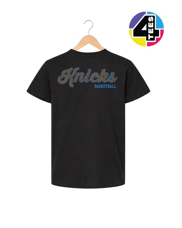Knicks Spangle Basketball Youth Tee
