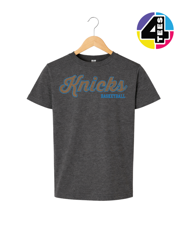Knicks Spangle Basketball Youth Tee