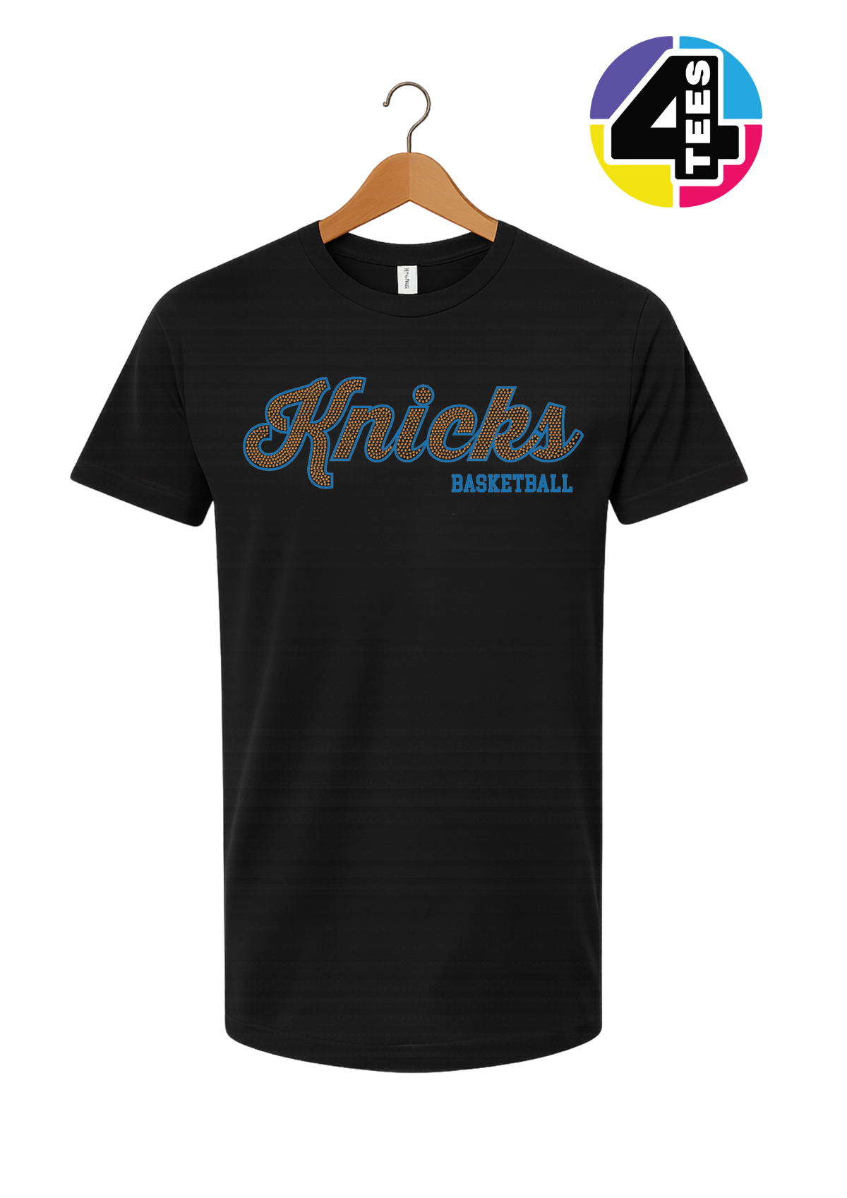 Knicks Spangle Basketball Tee
