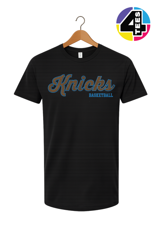 Knicks Spangle Basketball Tee