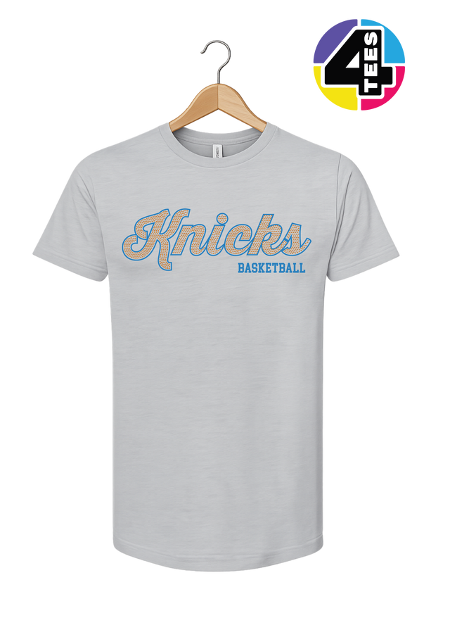 Knicks Spangle Basketball Tee