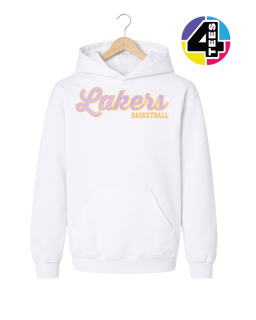 Lakers Spangle Basketball Youth Hoodie