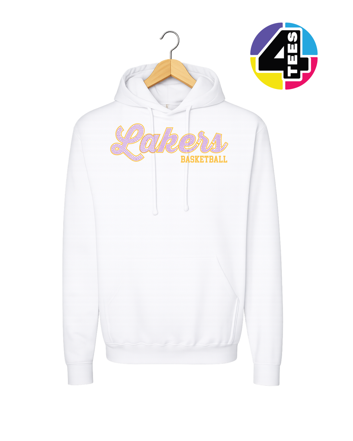 Lakers Spangle Basketball Hoodie