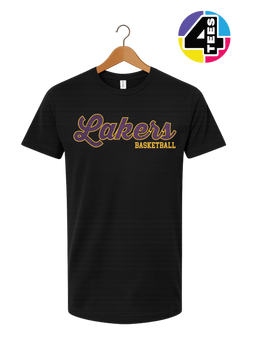 Lakers Spangle Basketball Tee