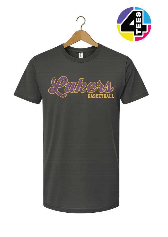 Lakers Spangle Basketball Tee