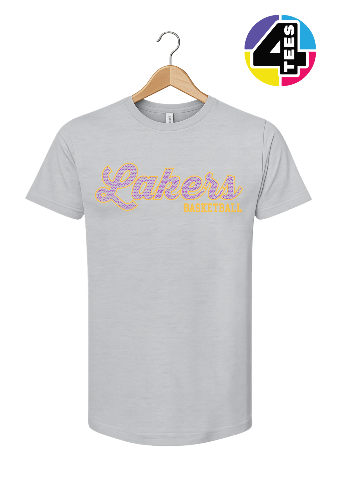 Lakers Spangle Basketball Tee