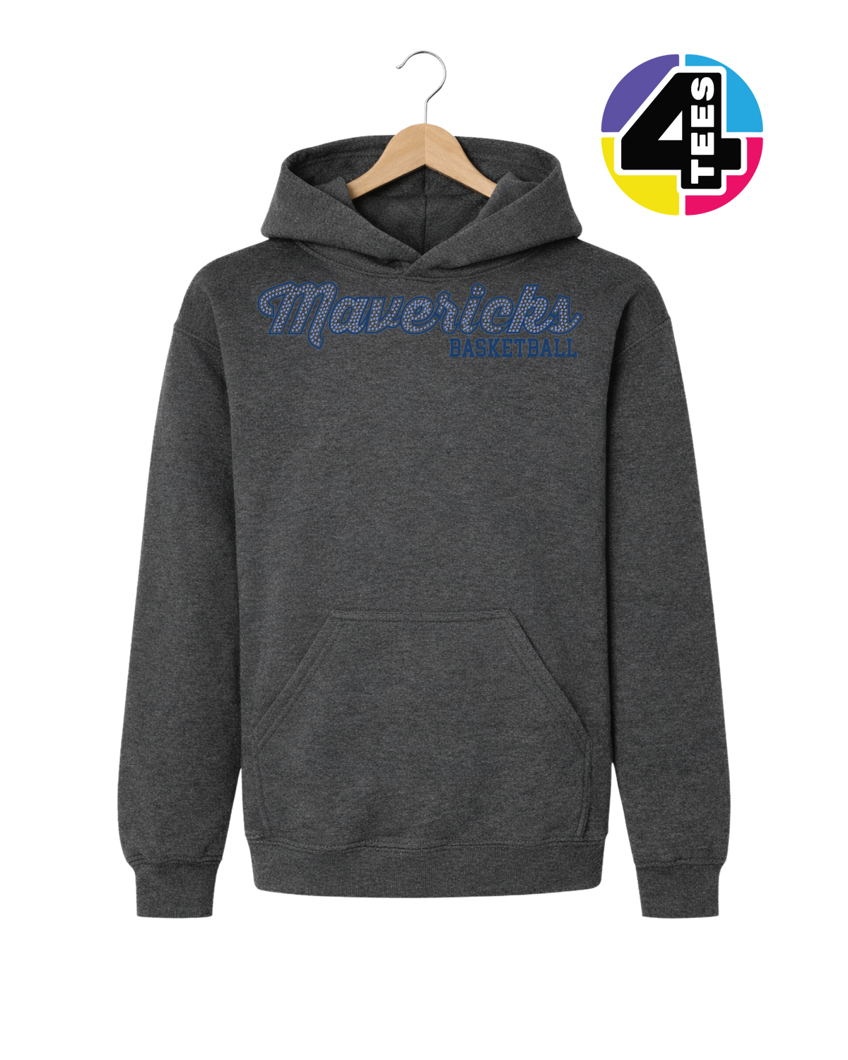 Mavericks Spangle Basketball Youth Hoodie