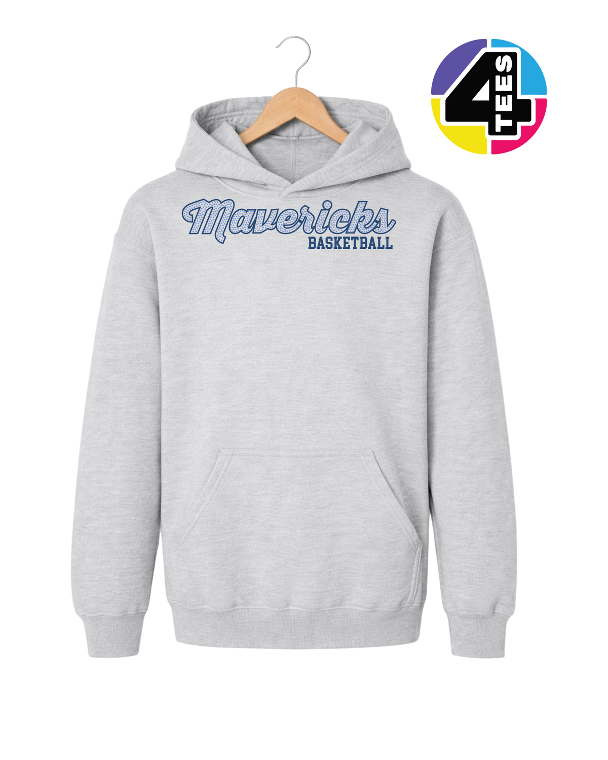 Mavericks Spangle Basketball Youth Hoodie