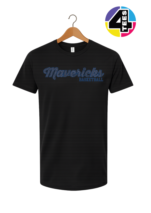 Mavericks Spangle Basketball Tee
