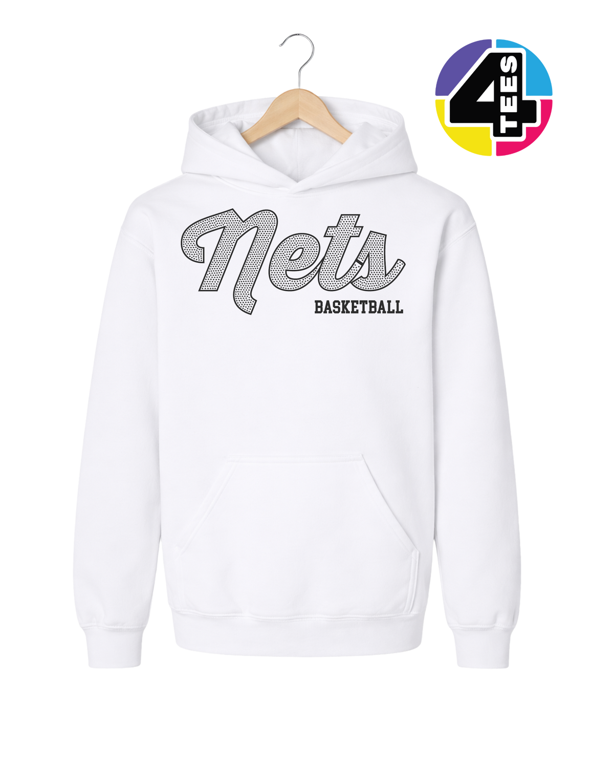 Nets Spangle Basketball Youth Hoodie