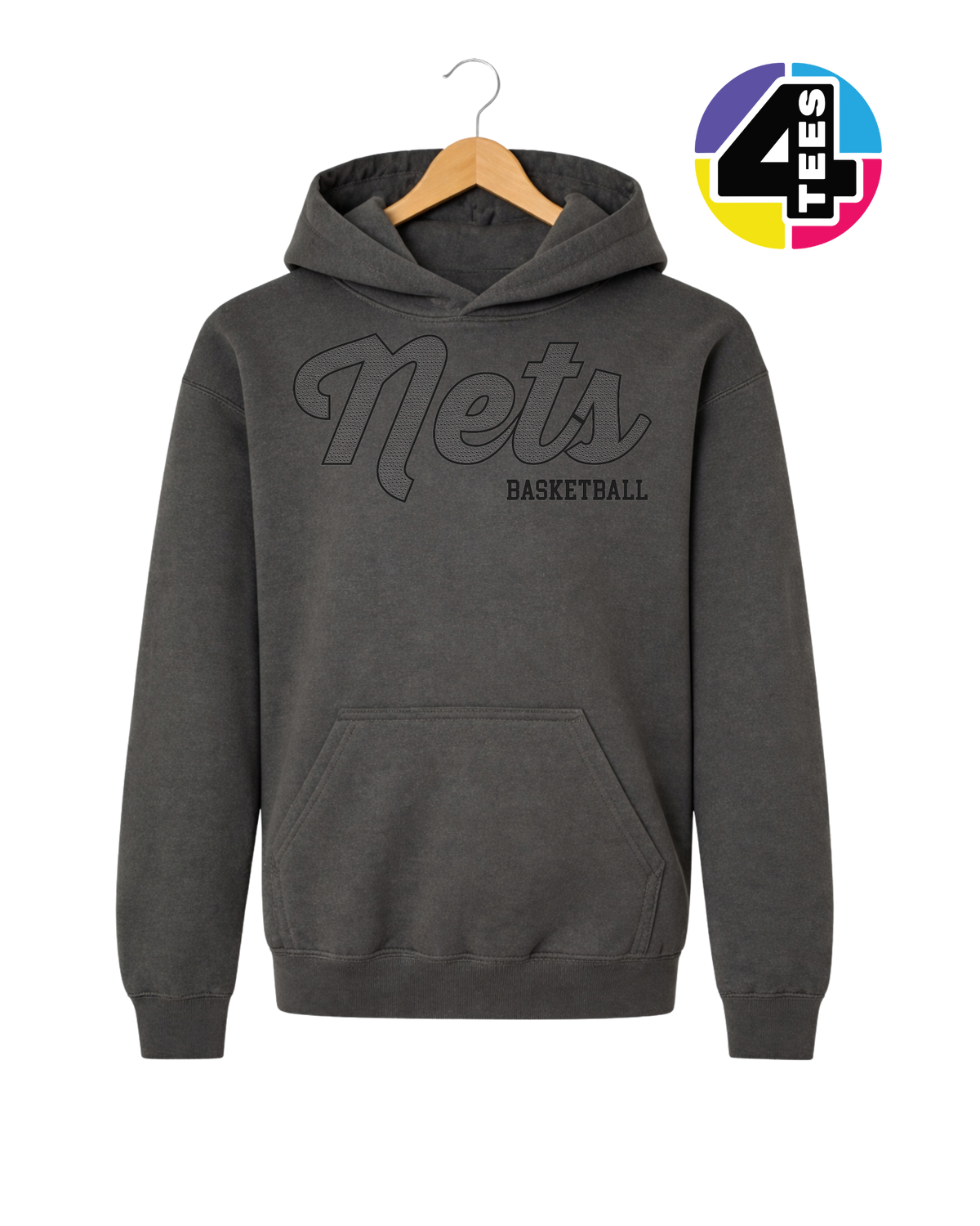 Nets Spangle Basketball Youth Hoodie