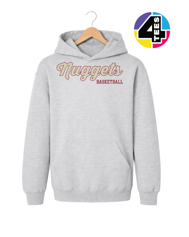Nuggets Spangle Basketball Youth Hoodie