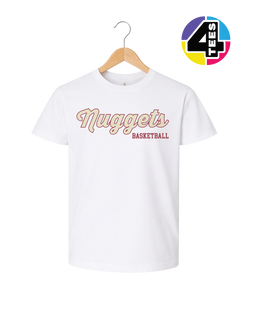 Nuggets Spangle Basketball Youth Tee