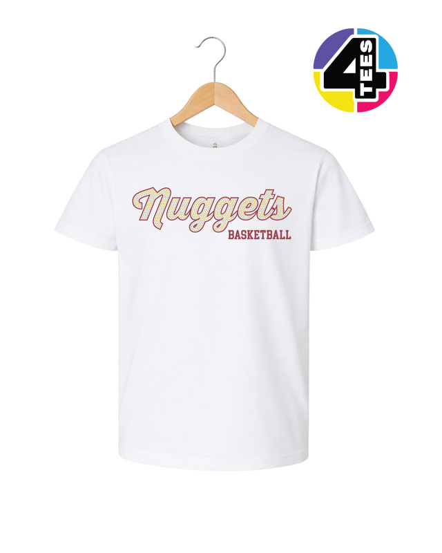 Nuggets Spangle Basketball Youth Tee