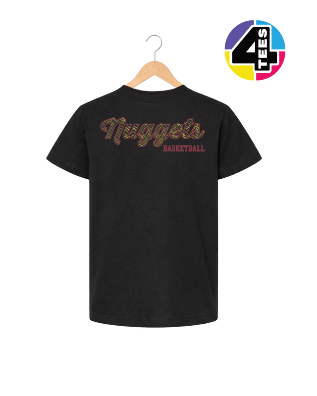 Nuggets Spangle Basketball Youth Tee