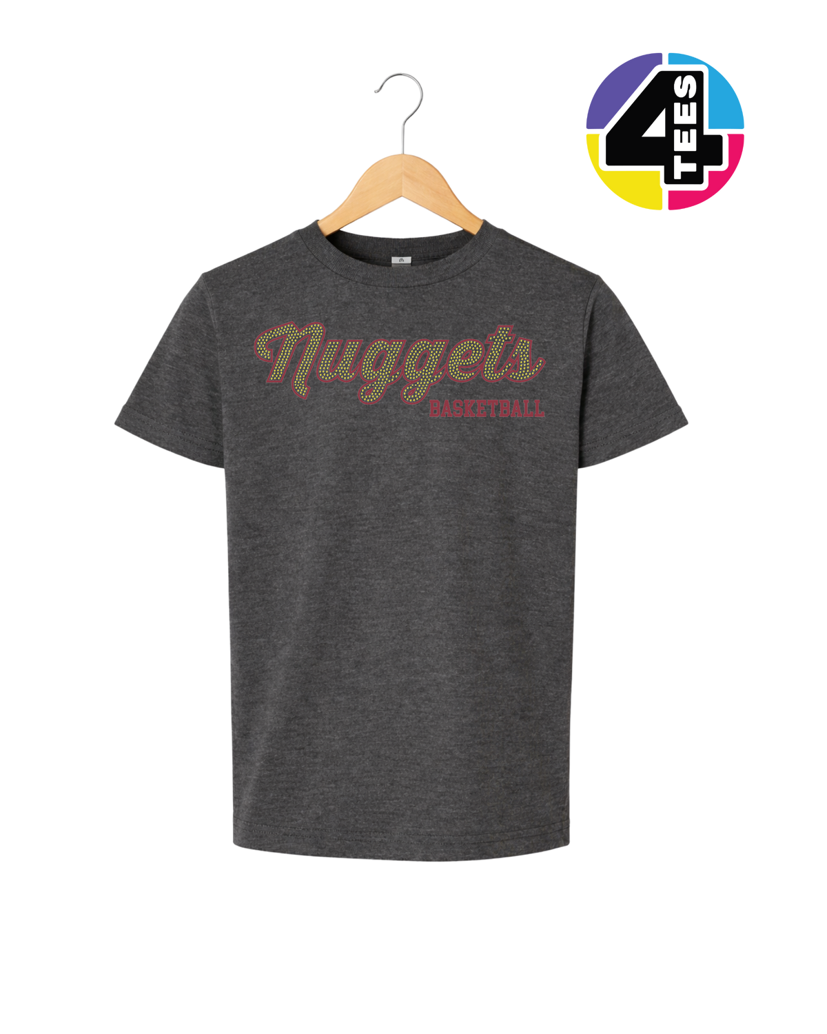 Nuggets Spangle Basketball Youth Tee