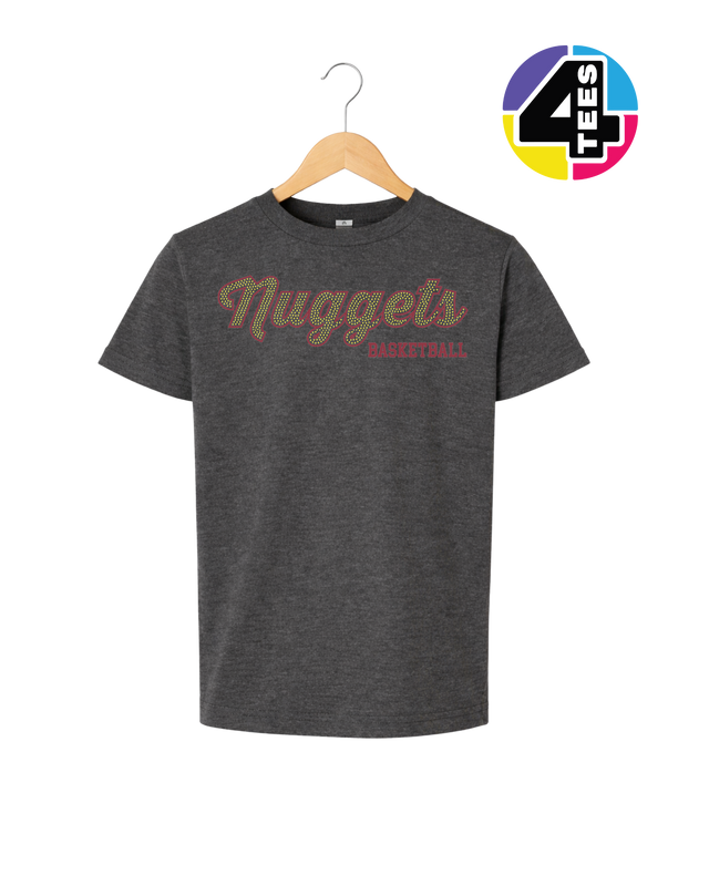 Nuggets Spangle Basketball Youth Tee