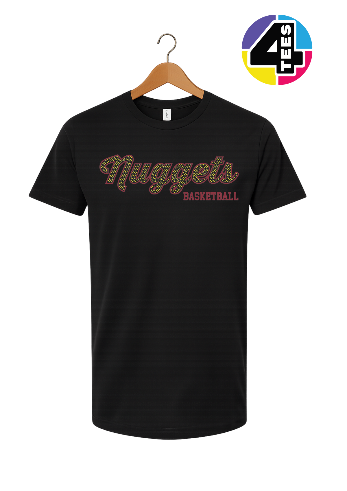 Nuggets Spangle Basketball Tee