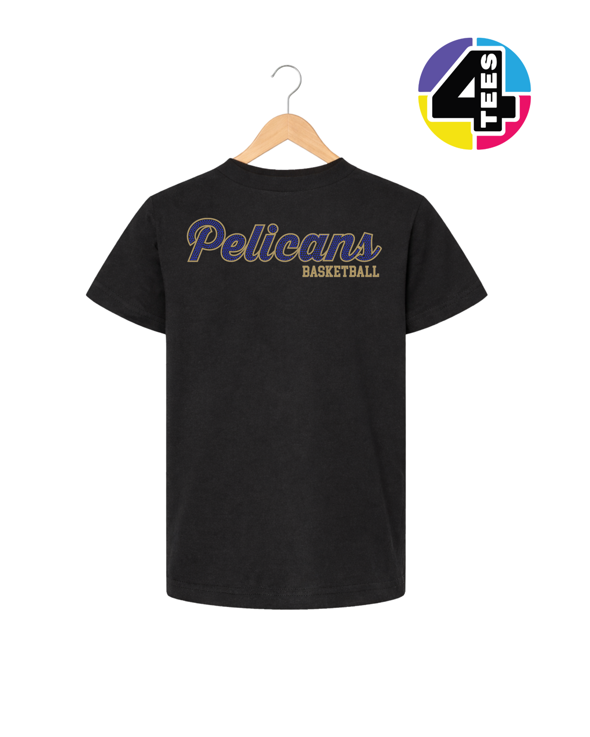 Pelicans Spangle Basketball Youth Tee