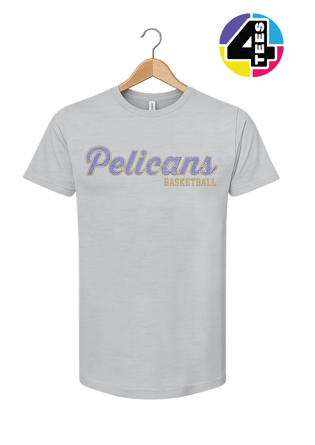 Pelicans Spangle Basketball Tee