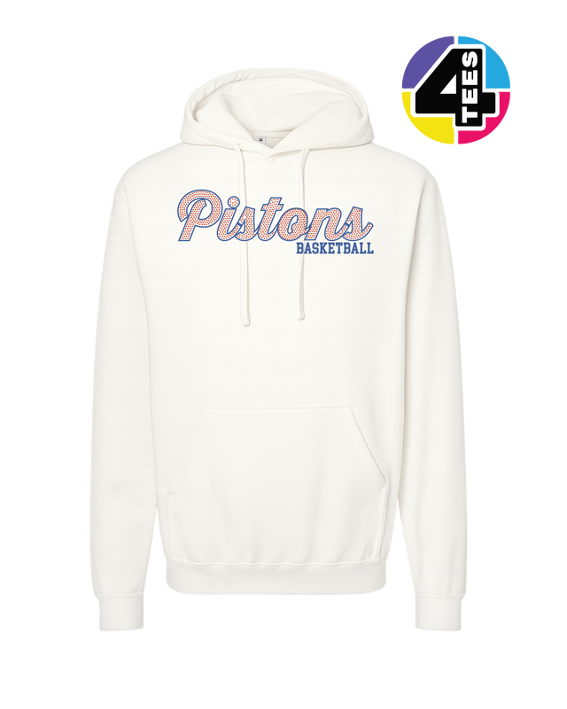 Pistons Spangle Basketball Hoodie