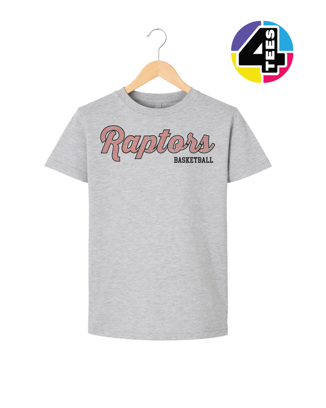 Raptors Spangle Basketball Youth Tee