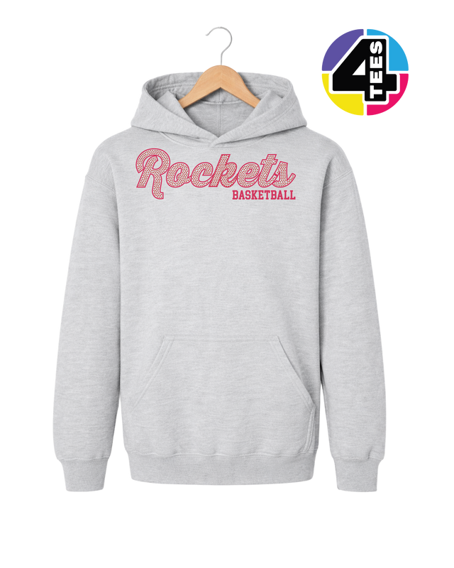 Rockets Spangle Basketball Youth Hoodie