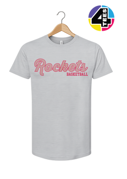 Rockets Spangle Basketball Tee