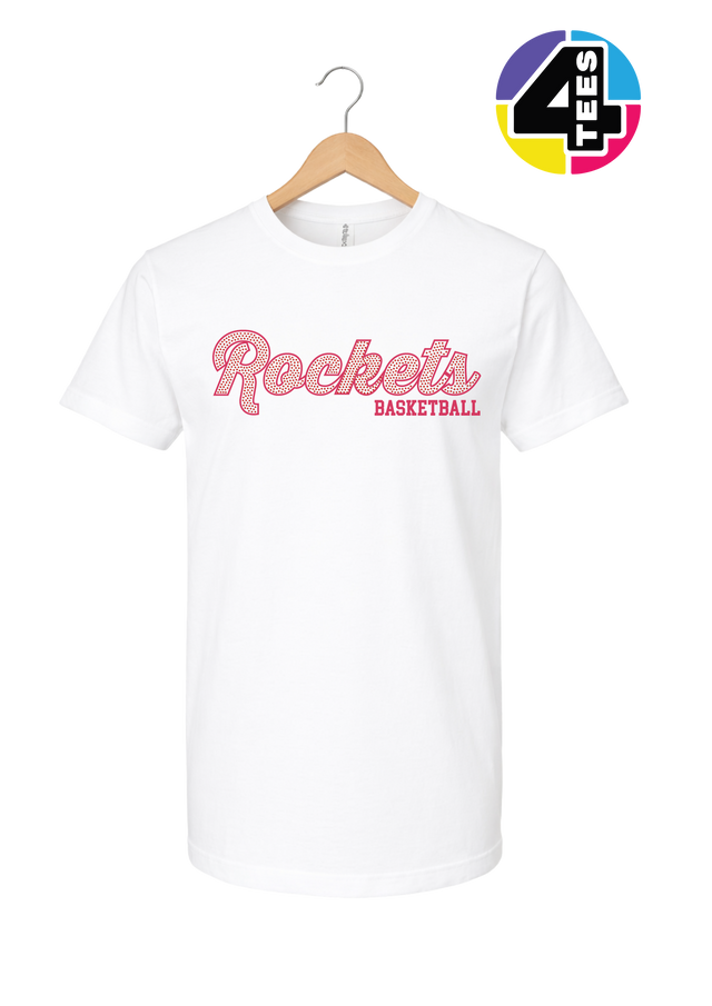 Rockets Spangle Basketball Tee