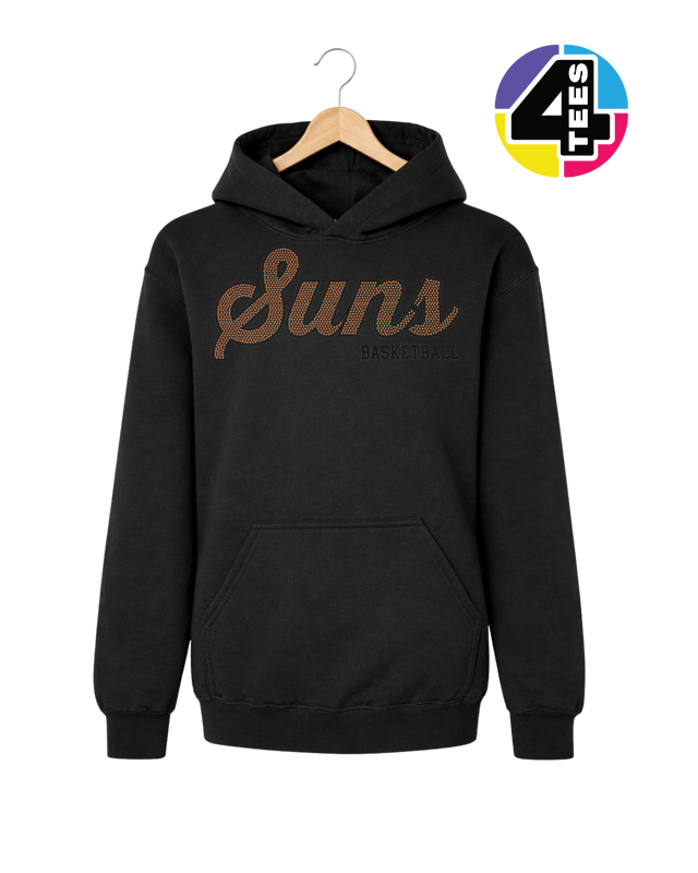 Suns Spangle Basketball Youth Hoodie
