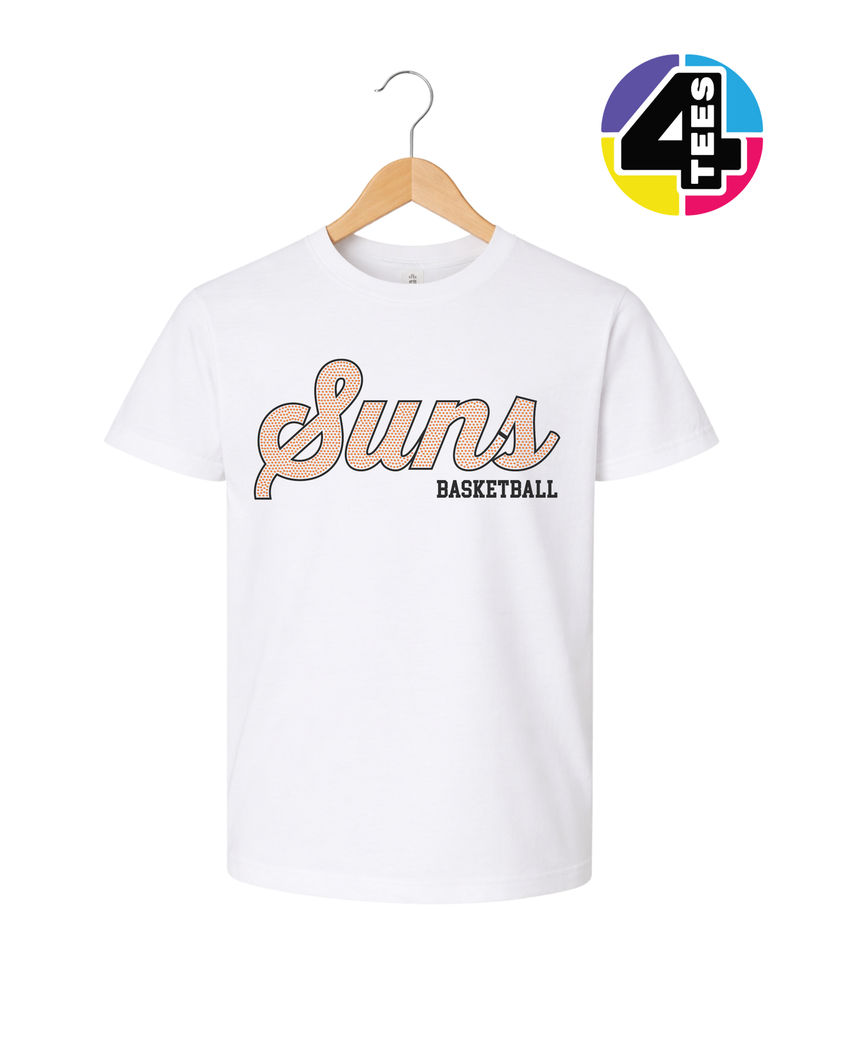 Suns Spangle Basketball Youth Tee