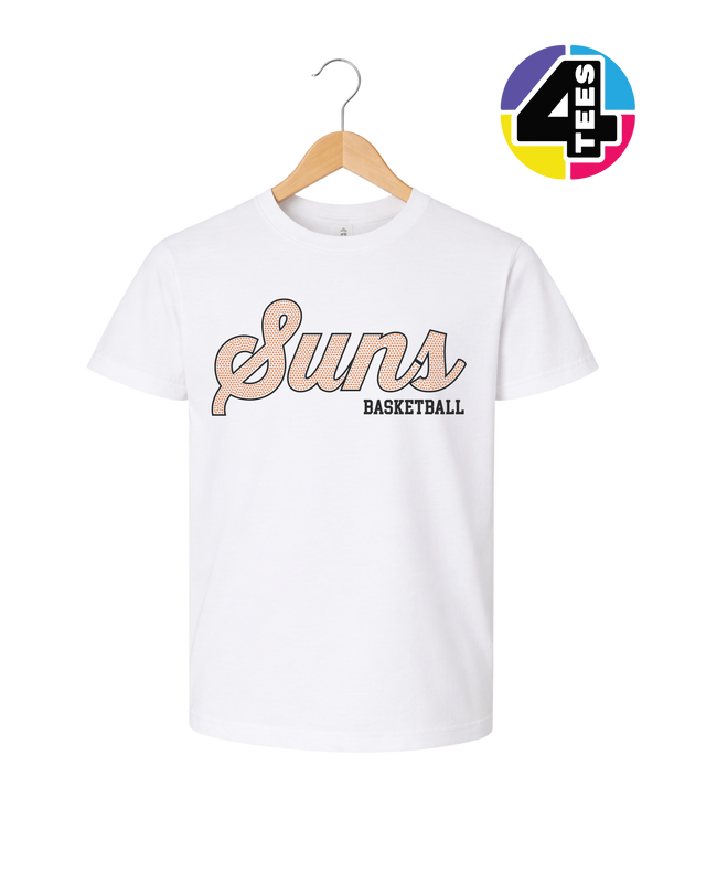 Suns Spangle Basketball Youth Tee