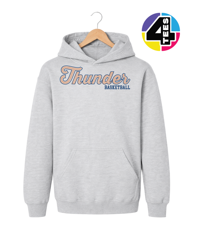 Thunder Spangle Basketball Youth Hoodie