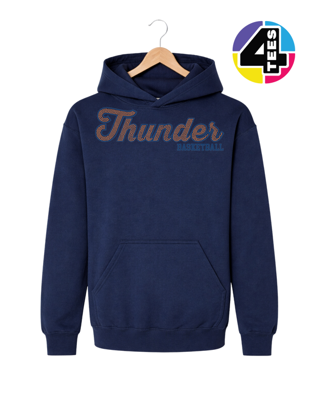 Thunder Spangle Basketball Youth Hoodie