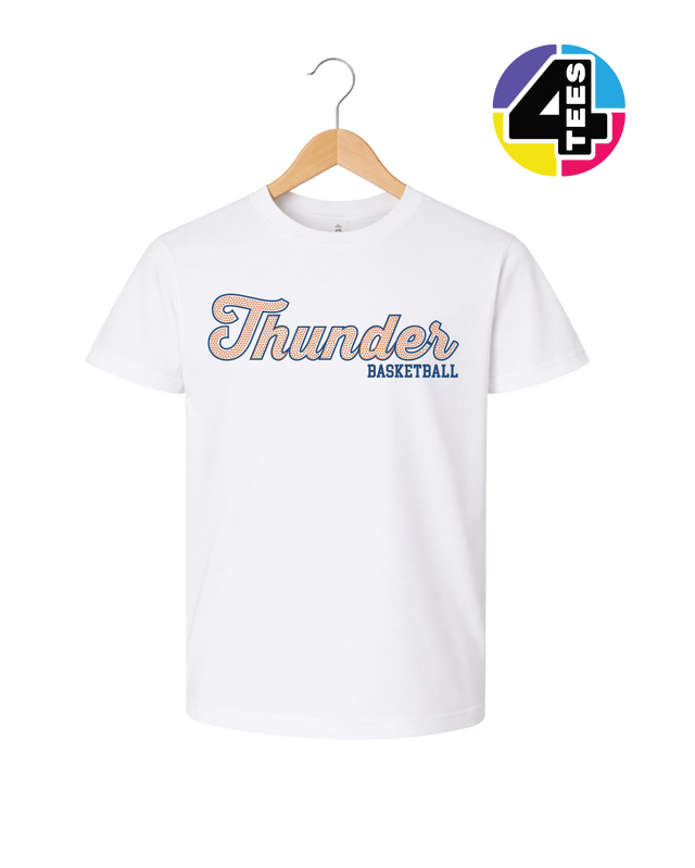 Thunder Spangle Basketball Youth Tee