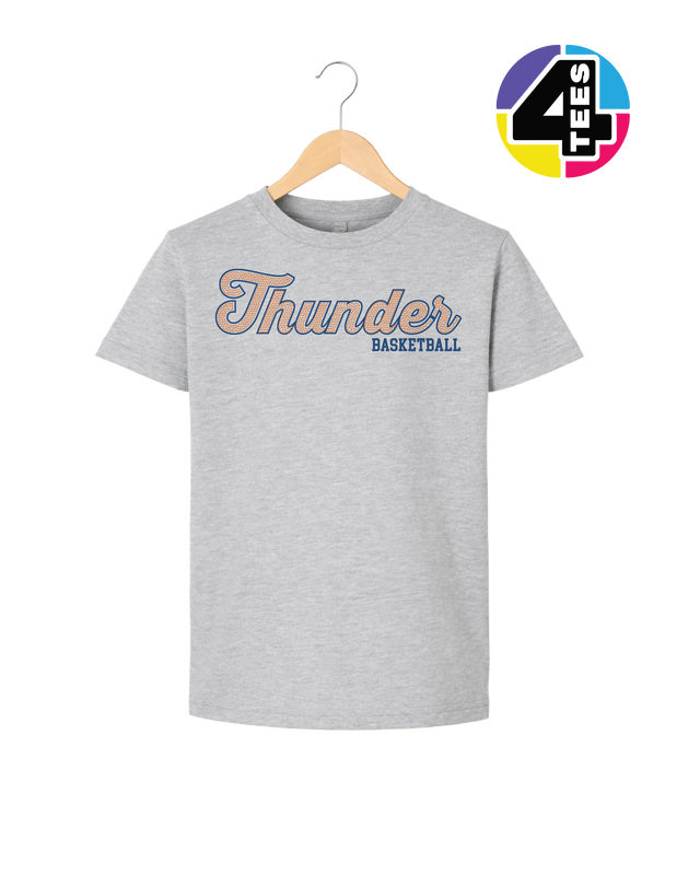 Thunder Spangle Basketball Youth Tee