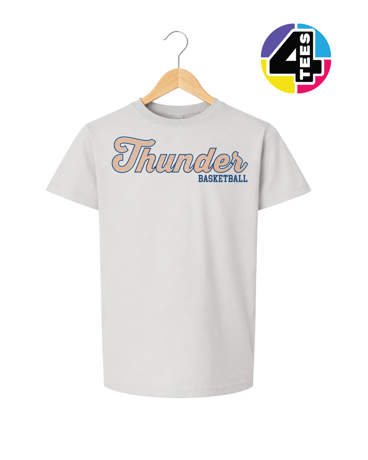Thunder Spangle Basketball Youth Tee
