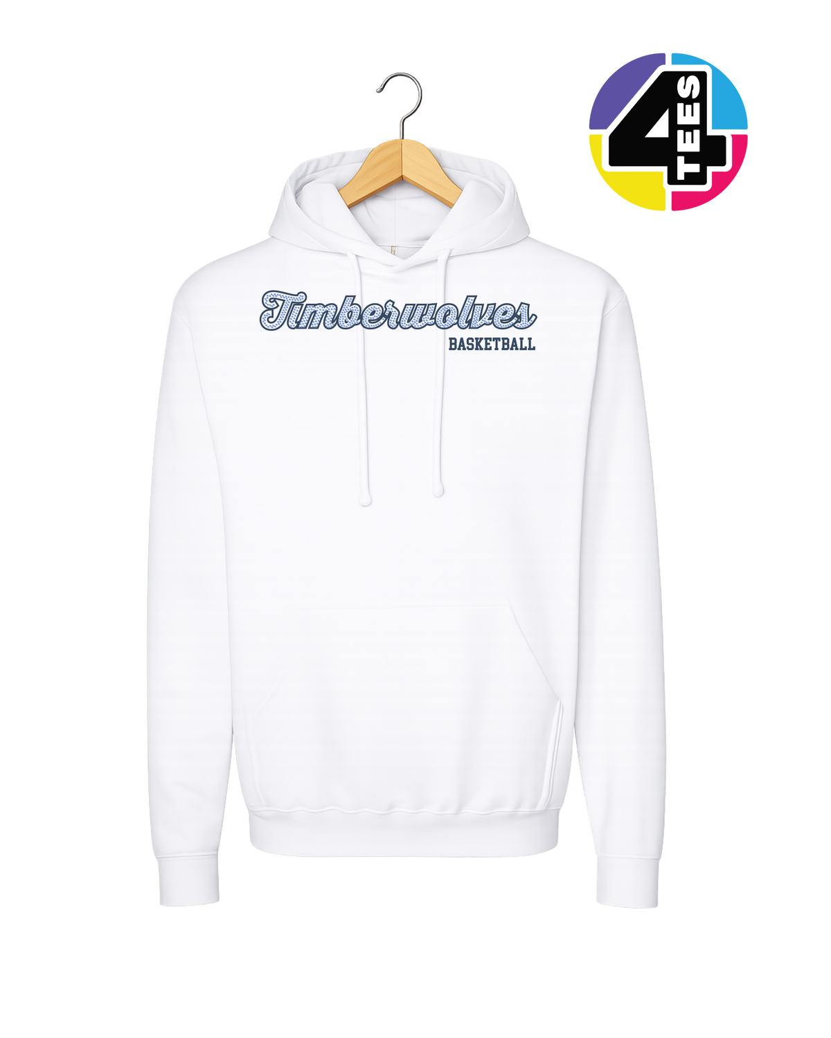 Timberwolves Spangle Basketball Hoodie
