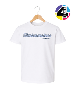 Timberwolves Spangle Basketball Youth Tee