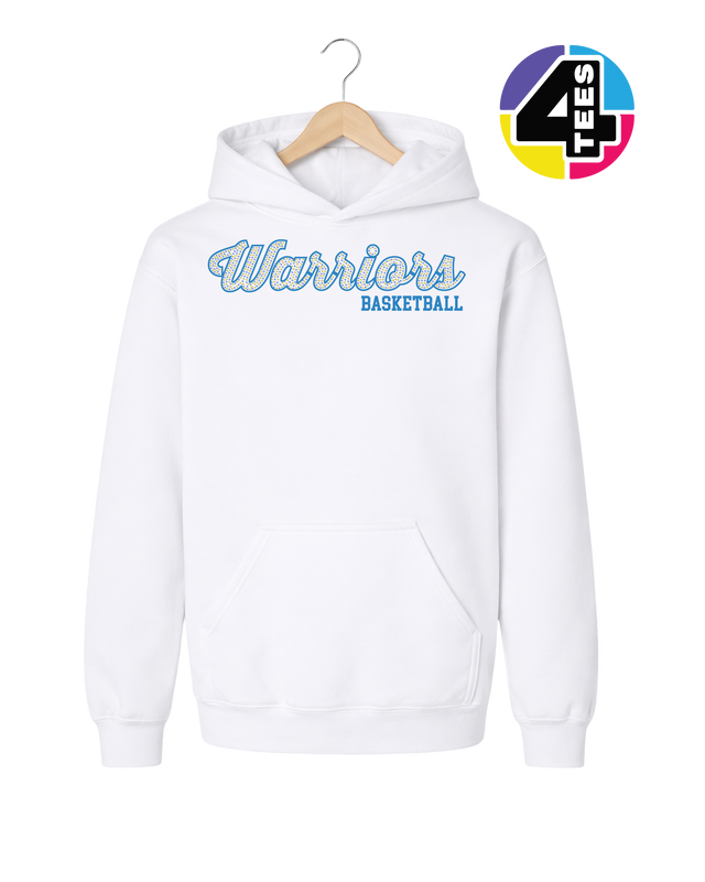 Warriors Spangle Basketball Youth Hoodie
