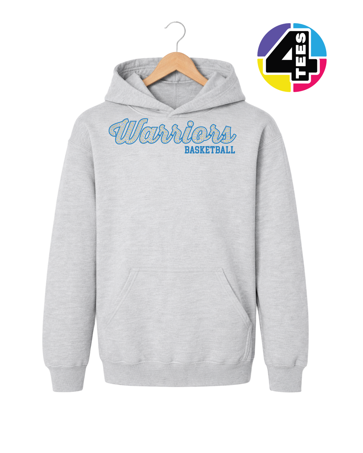 Warriors Spangle Basketball Youth Hoodie