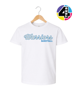 Warriors Spangle Basketball Youth Tee