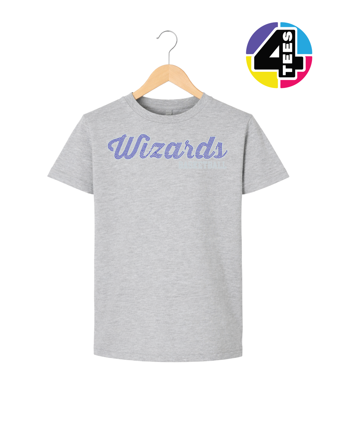 Wizards Spangle Basketball Youth Tee