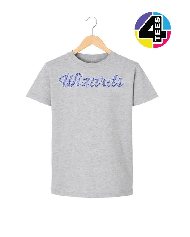 Wizards Spangle Basketball Youth Tee