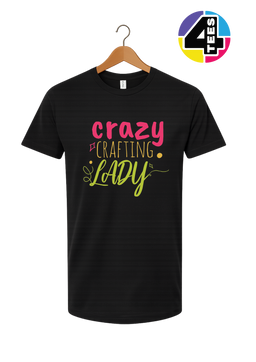 Crazy Crafting Lady Tee