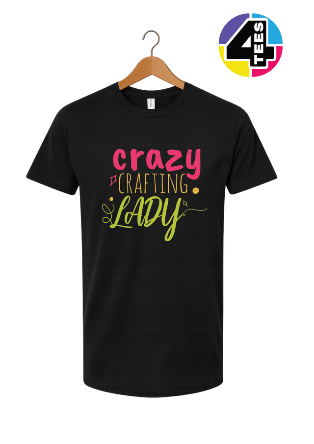 Crazy Crafting Lady Tee