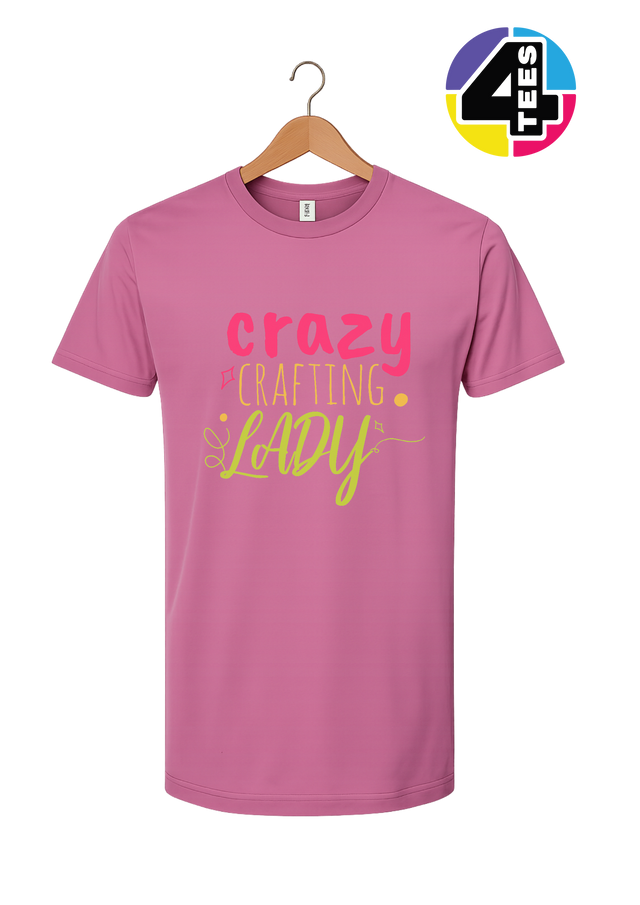 Crazy Crafting Lady Tee