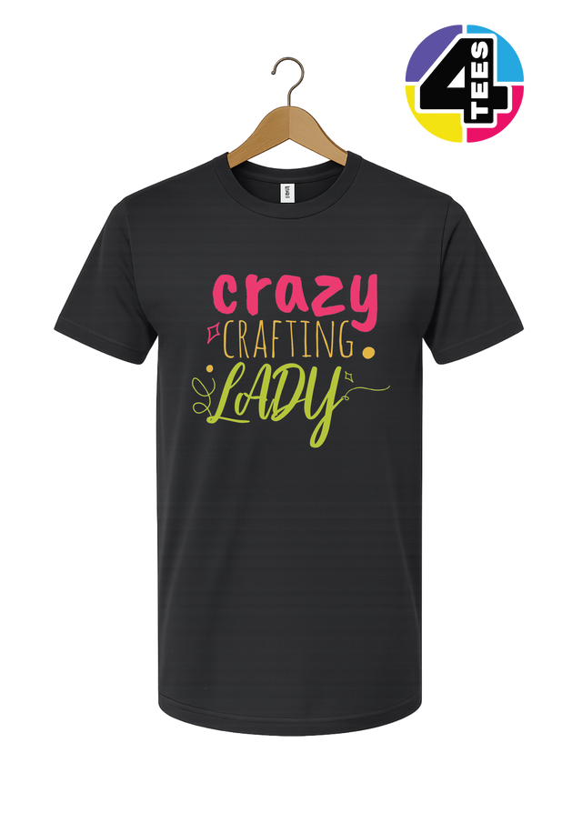 Crazy Crafting Lady Tee